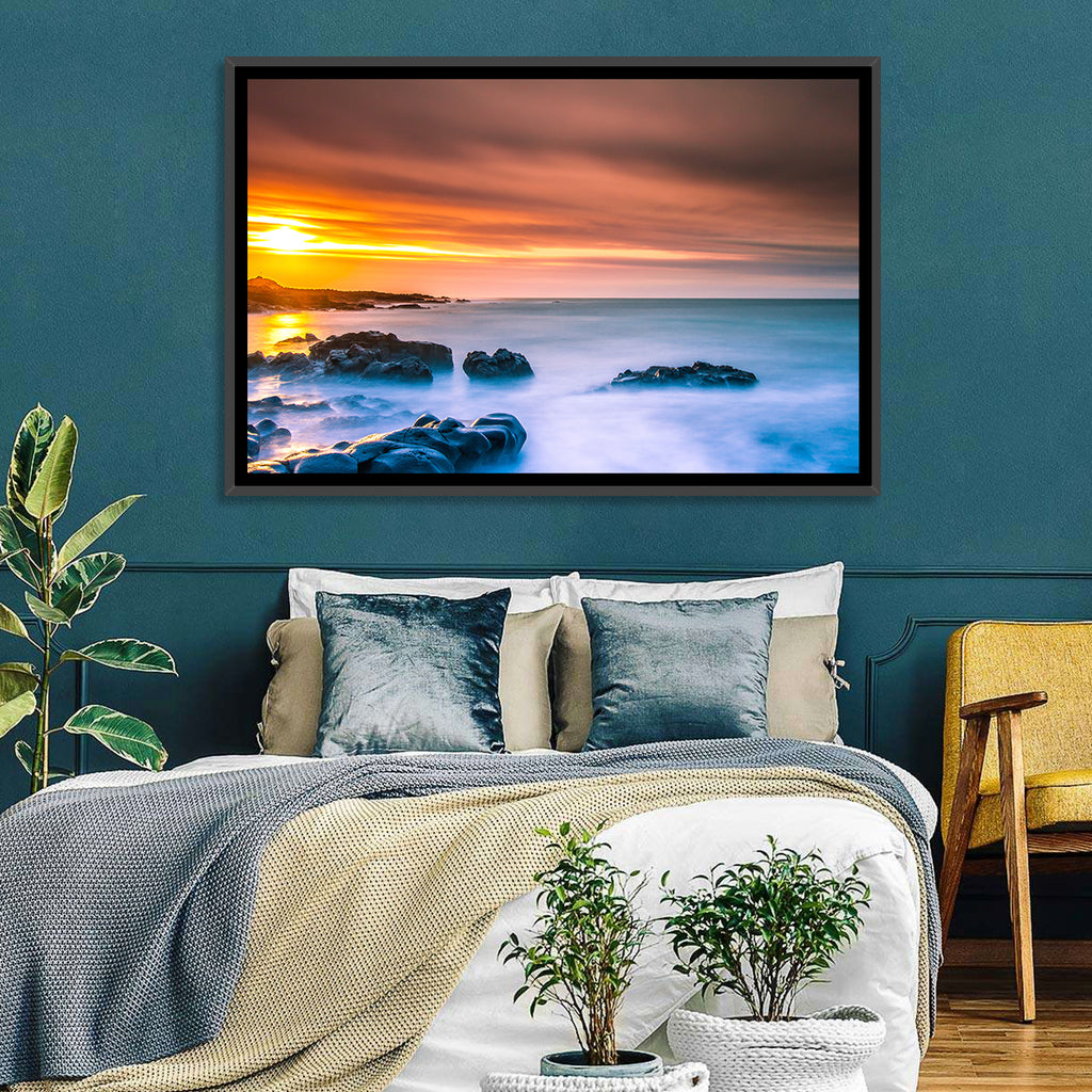 Reykjanes Golden Hour Beach Wall Art