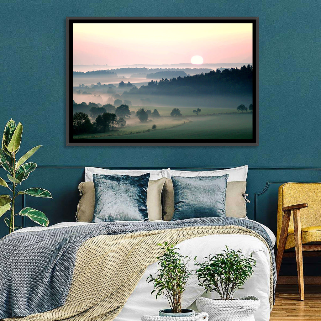 Czech Morning Fog Landscape Wall Art