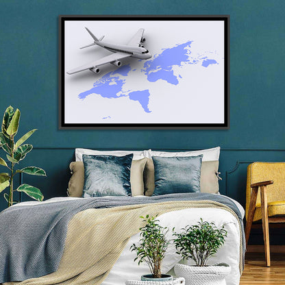 Airplane World Tour Wall Art