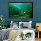 Mist Over Lake Tarnita Wall Art