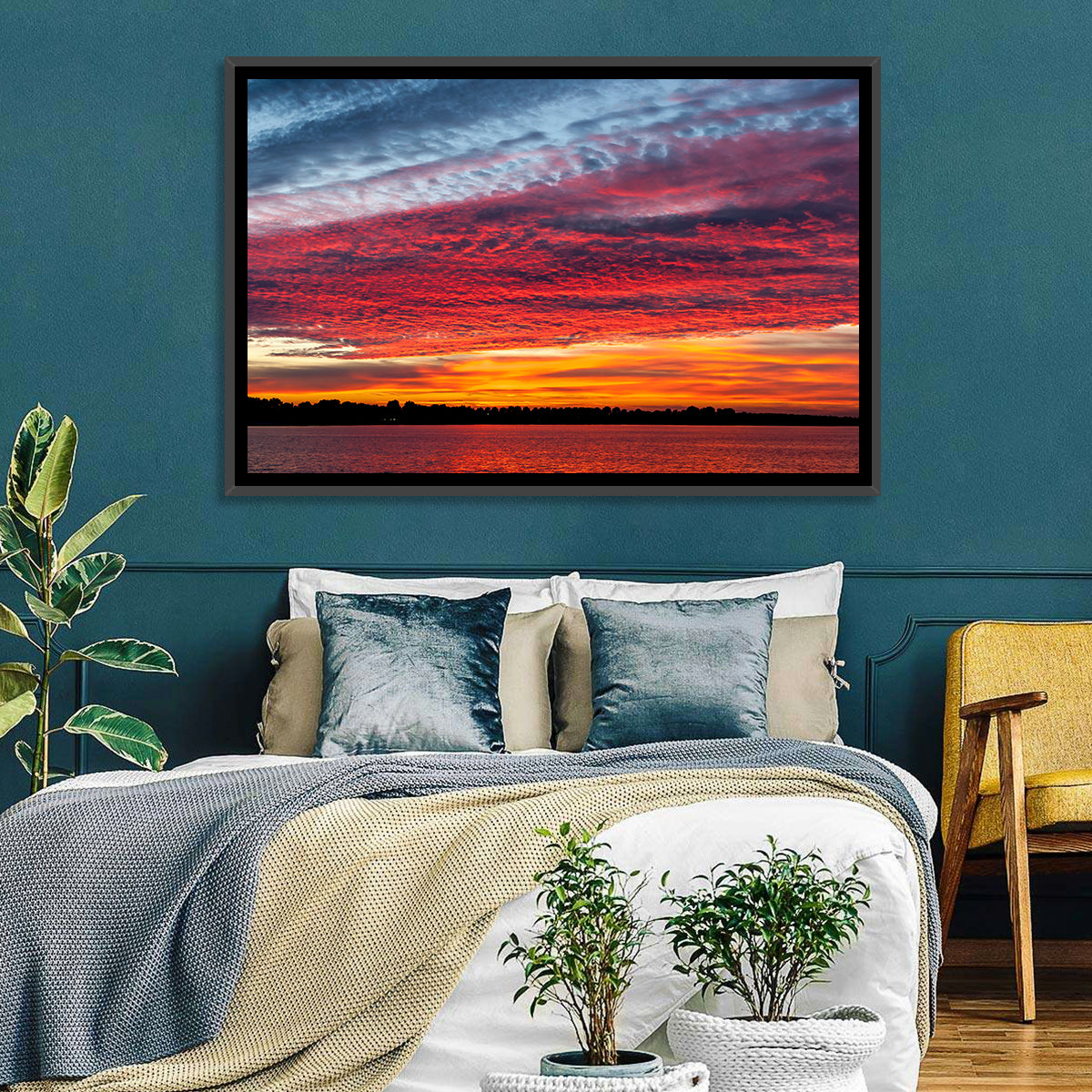 Lake Ijssel Sunset Wall Art