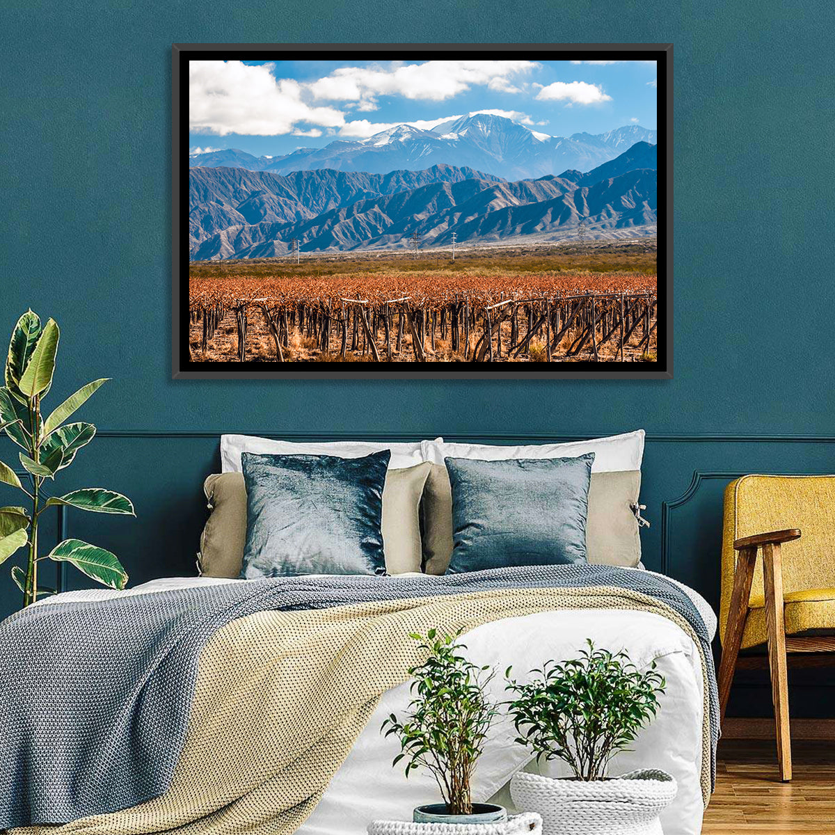 Vineyard Below Aconcagua Wall Art
