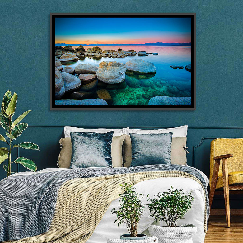 Lake Tahoe Sunset Boulders Wall Art