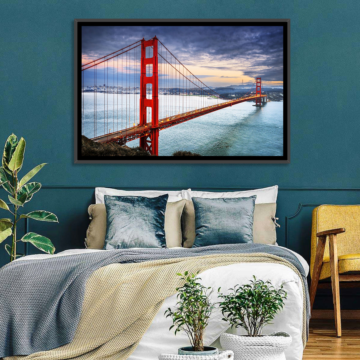 Golden Gate Bridge at Dusk Wall Art