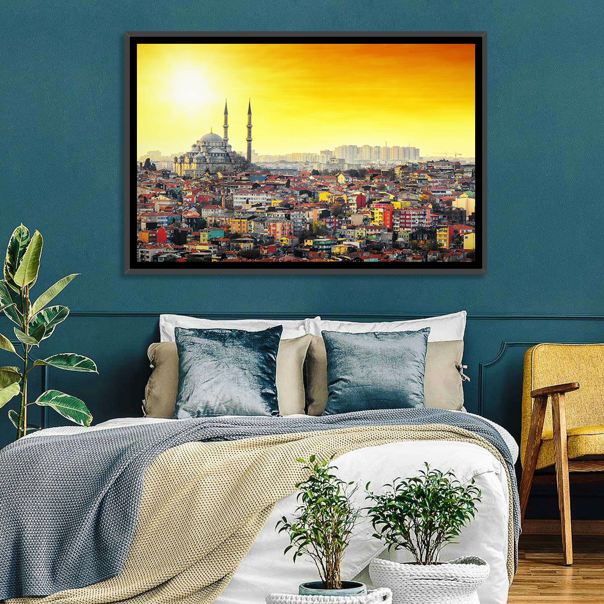 Fatih Mosque at Sunset Wall Art