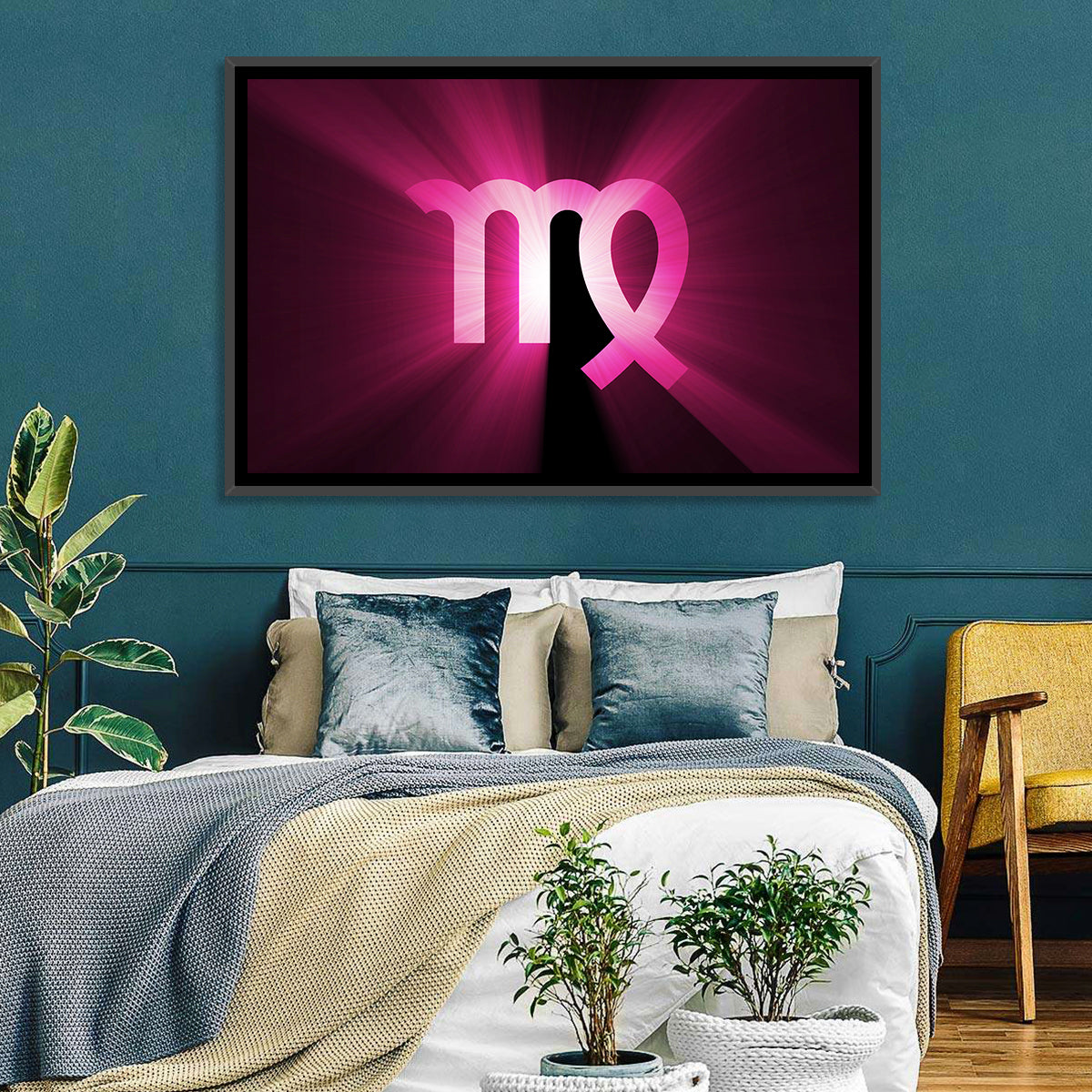 Radiant Virgo Symbol Wall Art