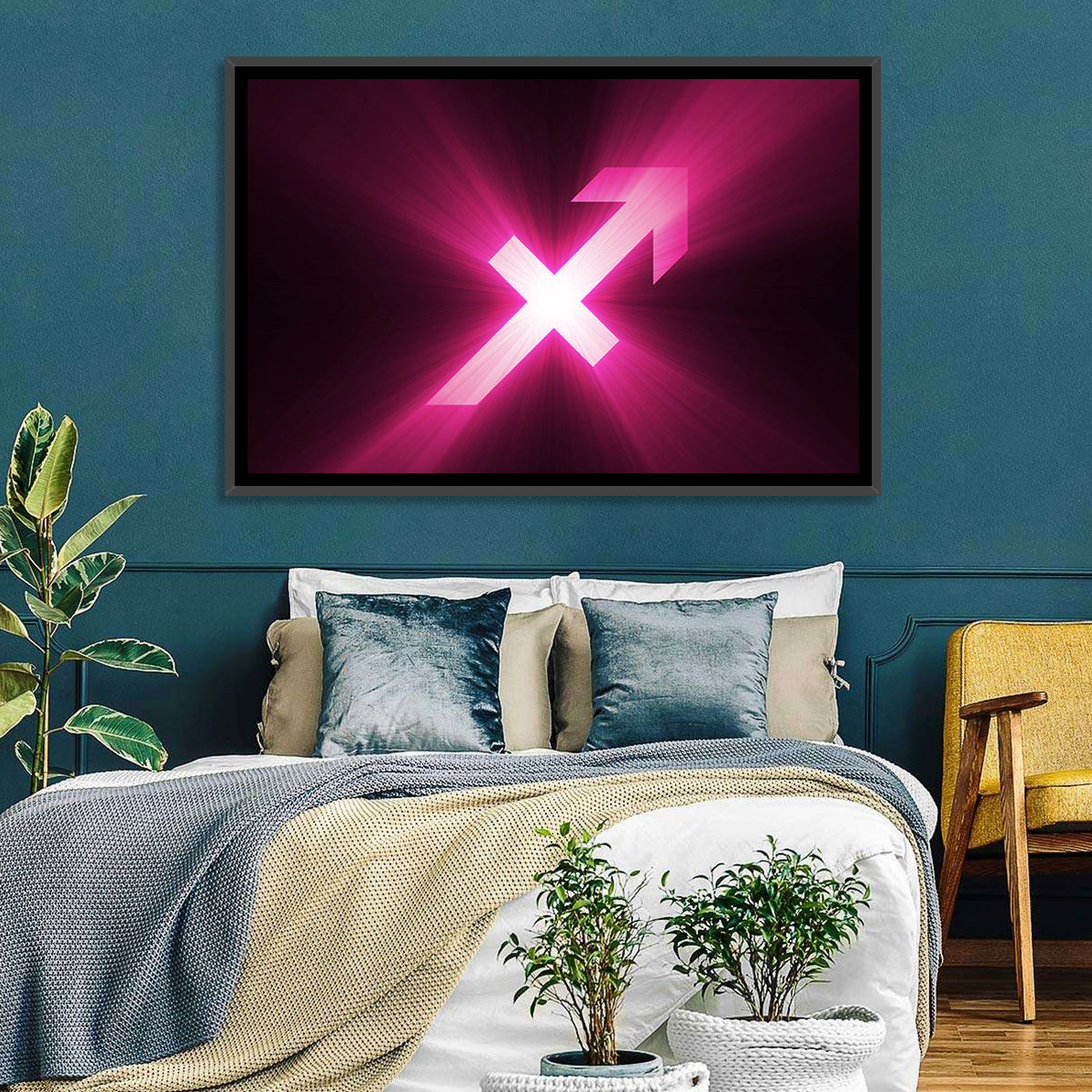 Cosmic Sagittarius Symbol Wall Art
