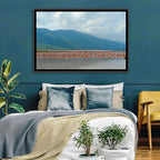 Flock of Flamingos at Lake Bogoria Wall Art
