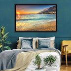 Makarska Pebble Beach Sunset Wall Art