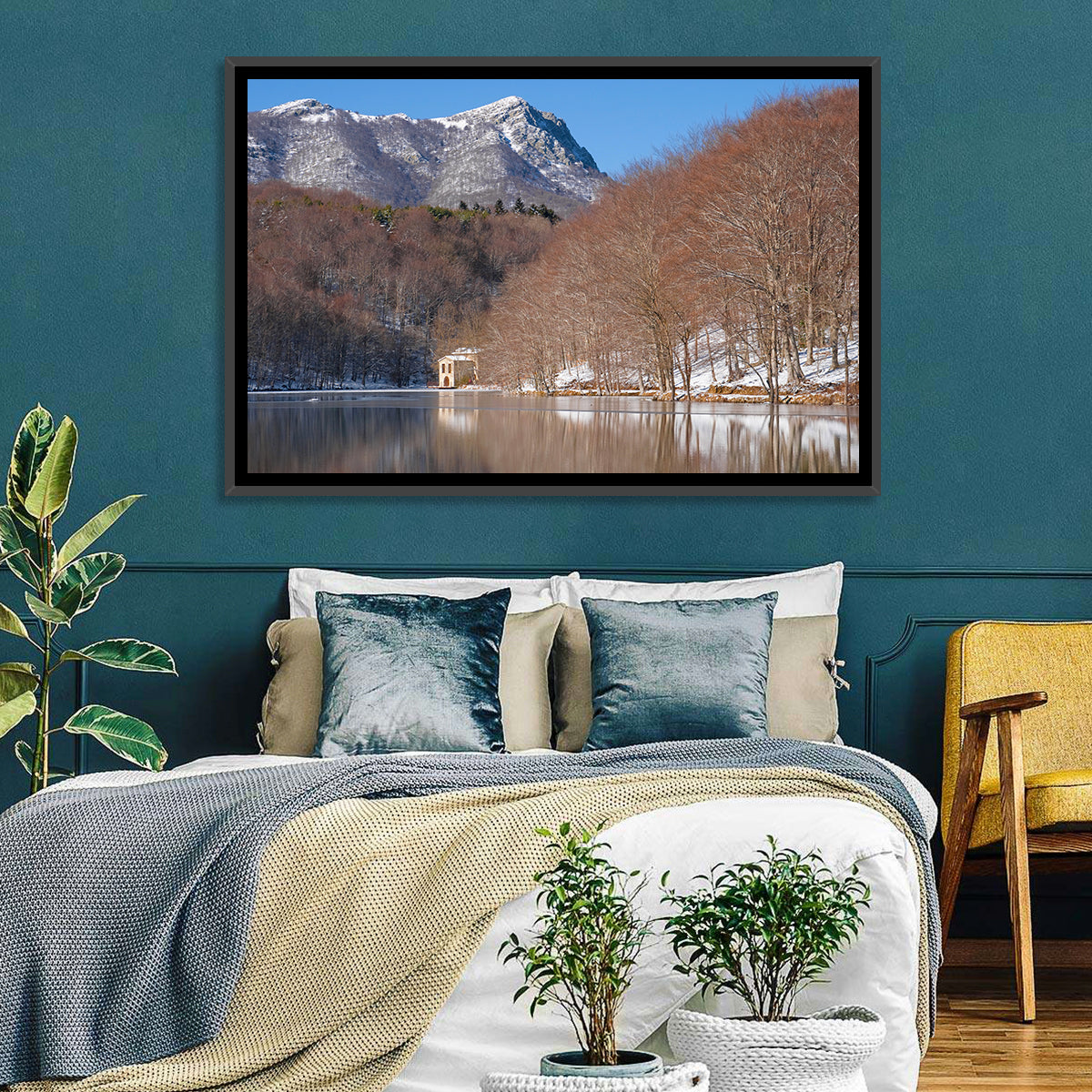 Lake Santa Fe Del Montseny Wall Art in a room, landscape