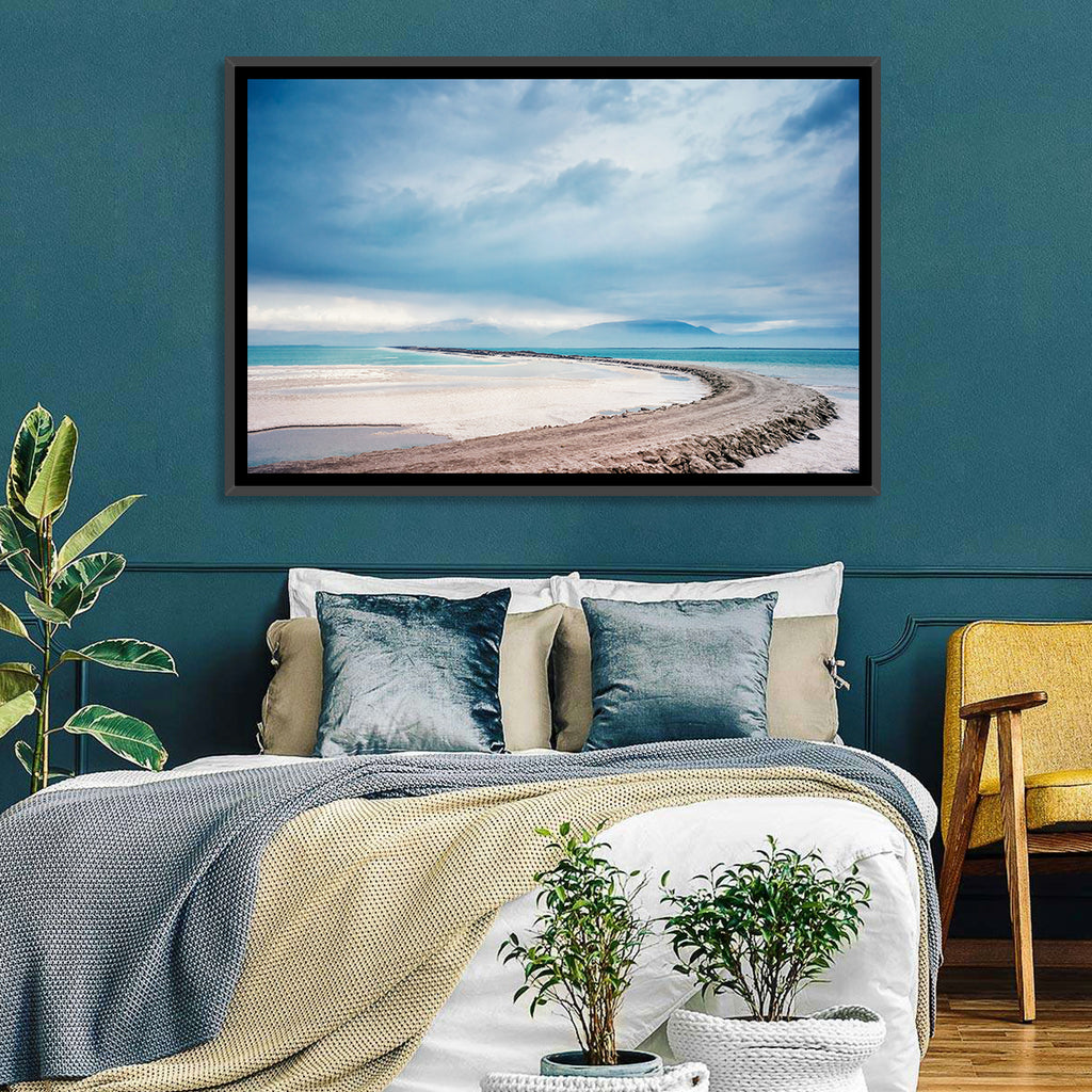 Dead Sea Salt Flats Coastline Wall Art