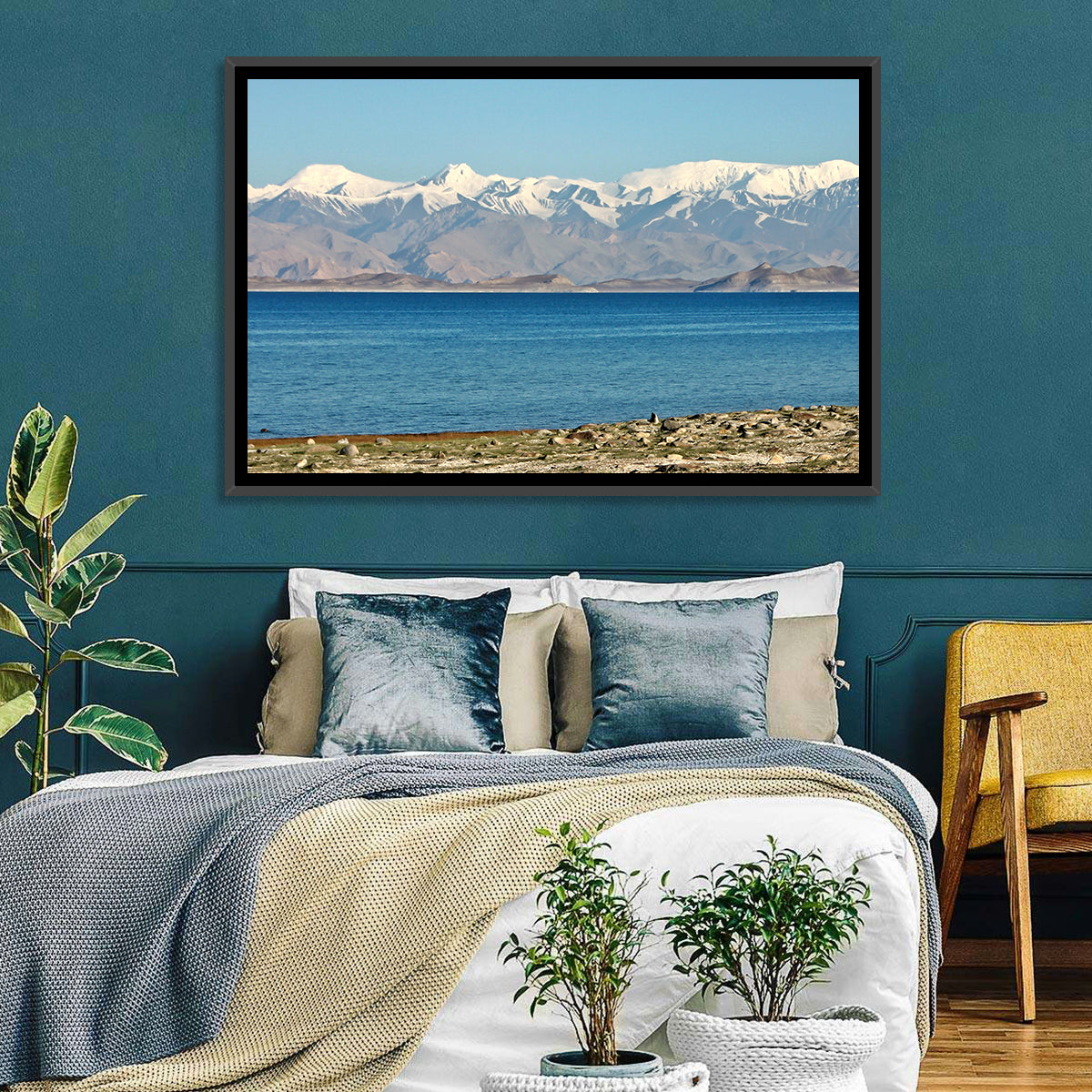 Karakul Lake and Pamir Mountains Wall Art