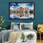 West Palm Beach Skyline Reflection Wall Art