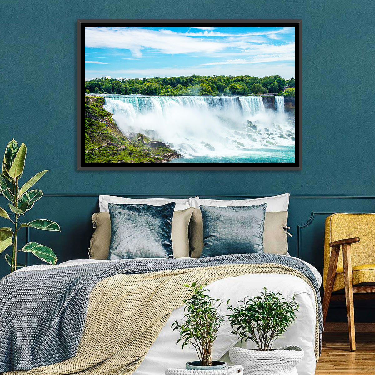 American Falls, Niagara Wall Art in a room, landscape