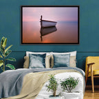 Pastel Boat Reflection Wall Art