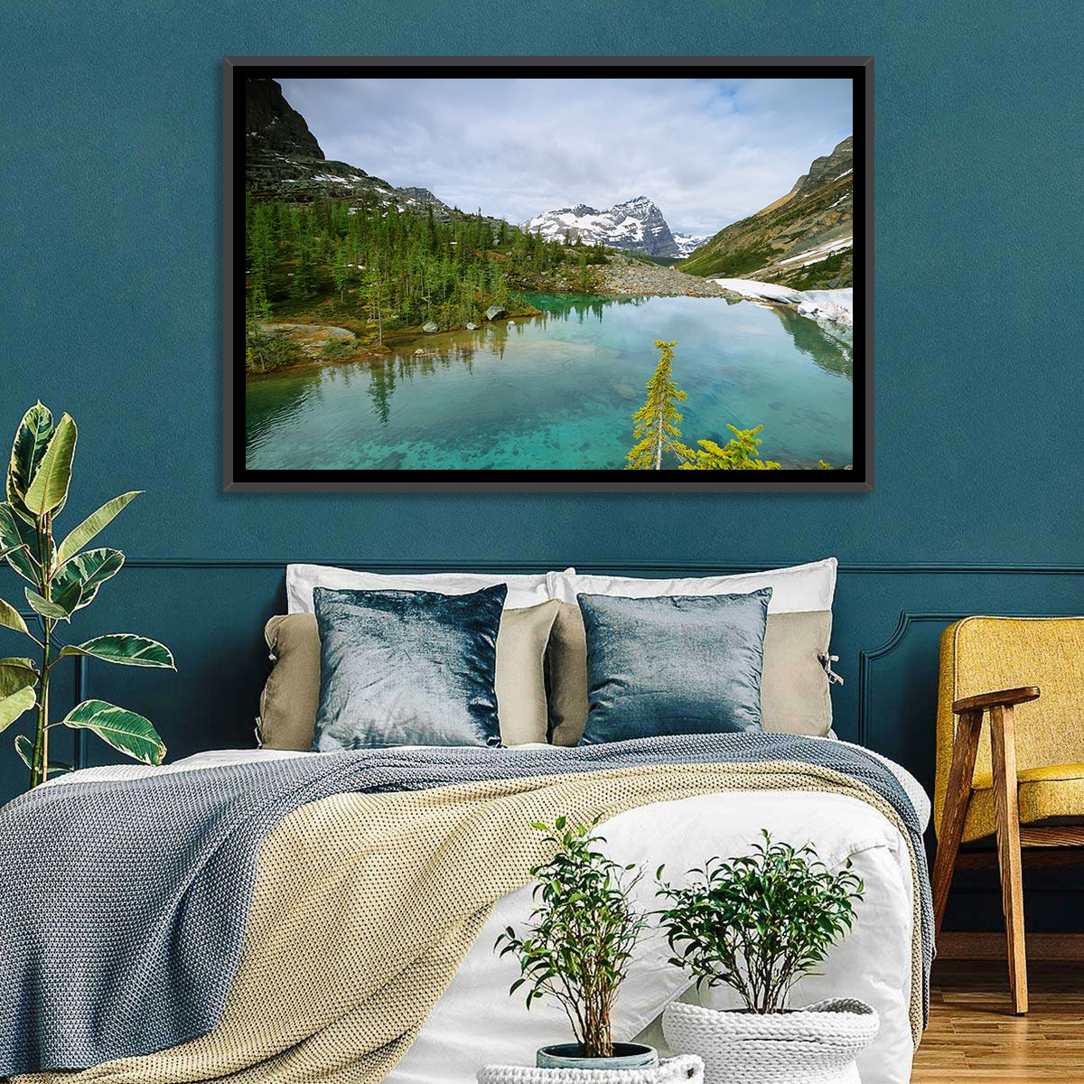Lefroy Lake Wall Art in a room, landscape