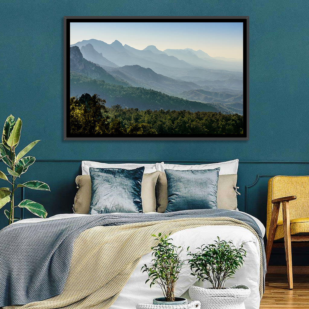 Misty Mountain Ridges Wall Art