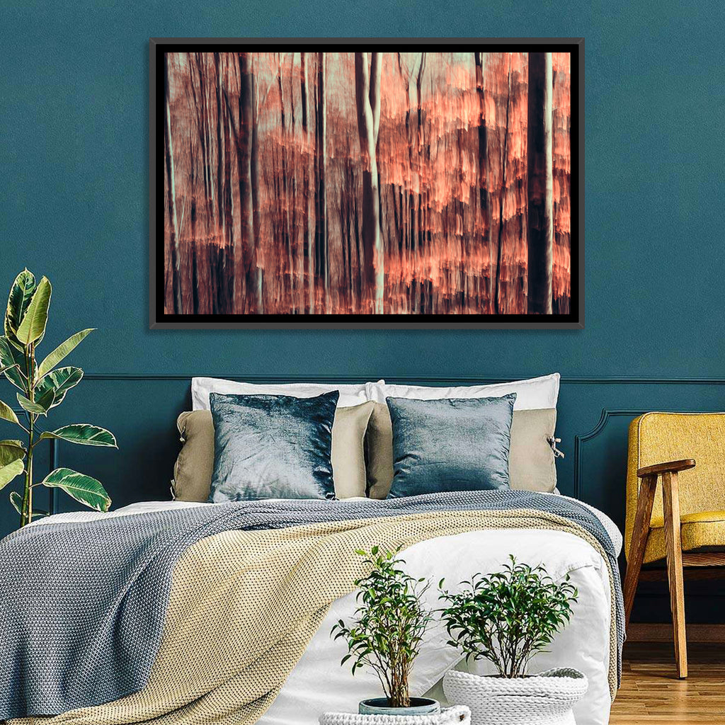Autumn Forest Blur Wall Art