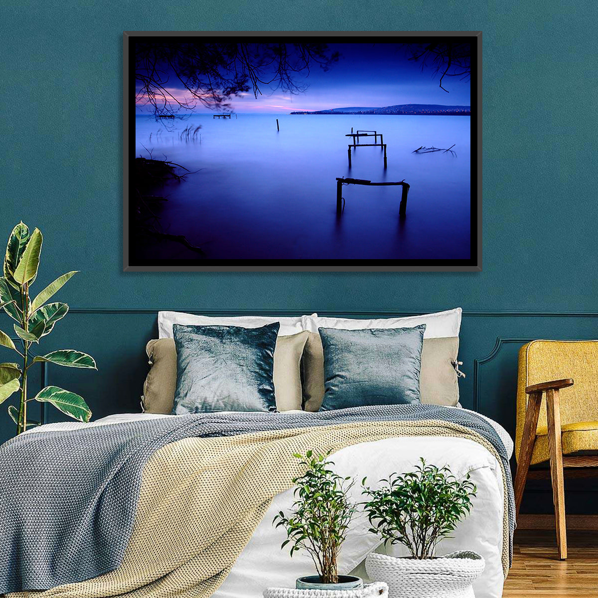 Lake Balaton at Twilight Wall Art