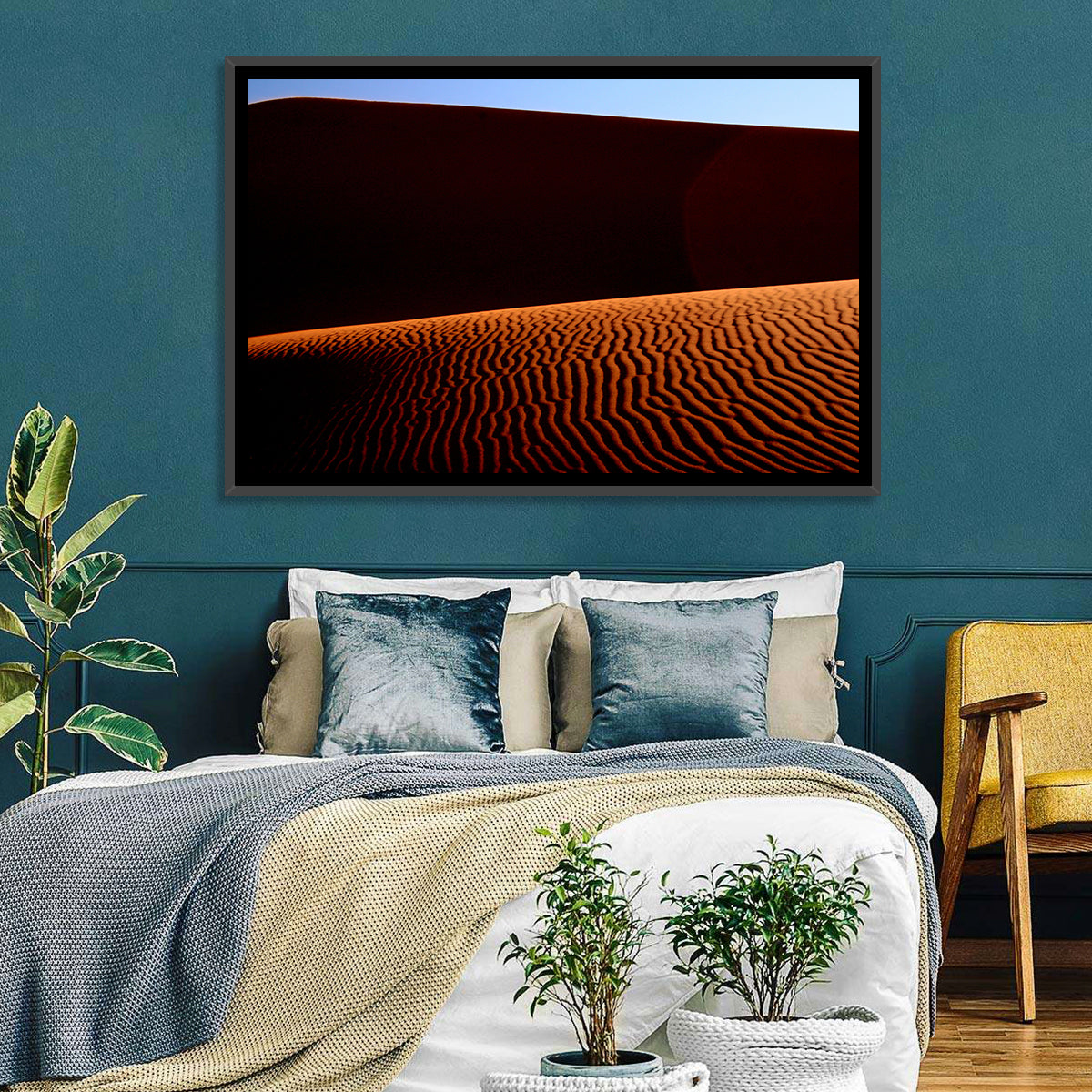 Golden Hour Sand Dunes Wall Art