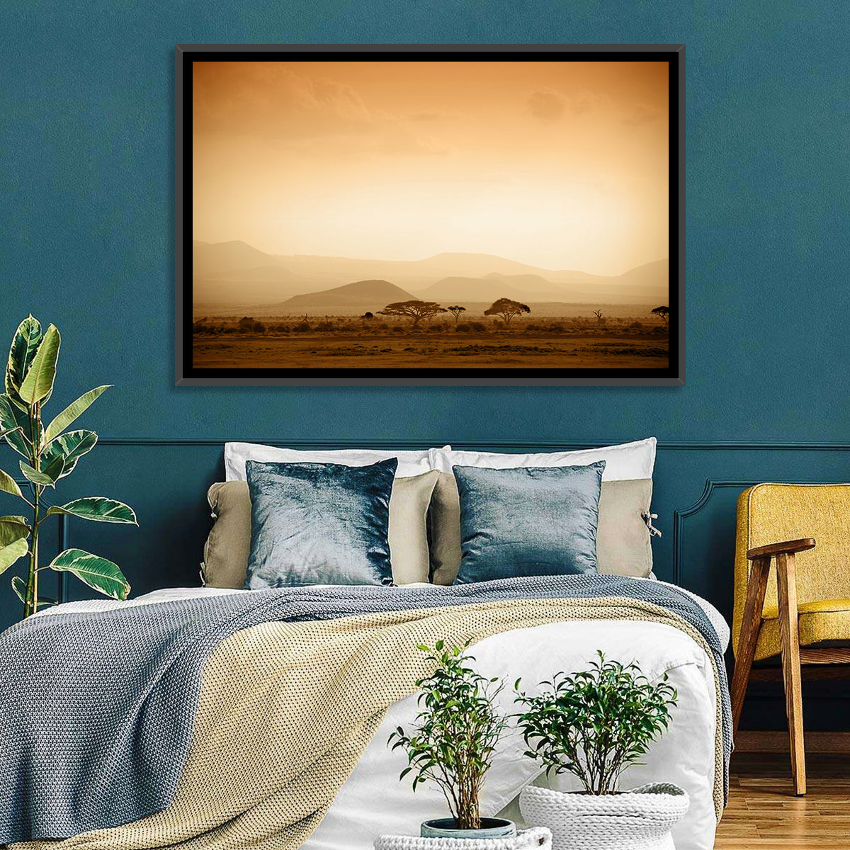 Hazy Savannah at Dawn Wall Art
