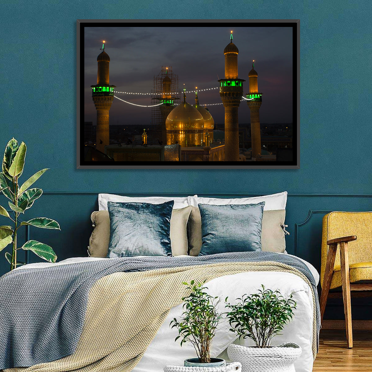 Moussa Al Kadhim Shrine Wall Art in a room, landscape