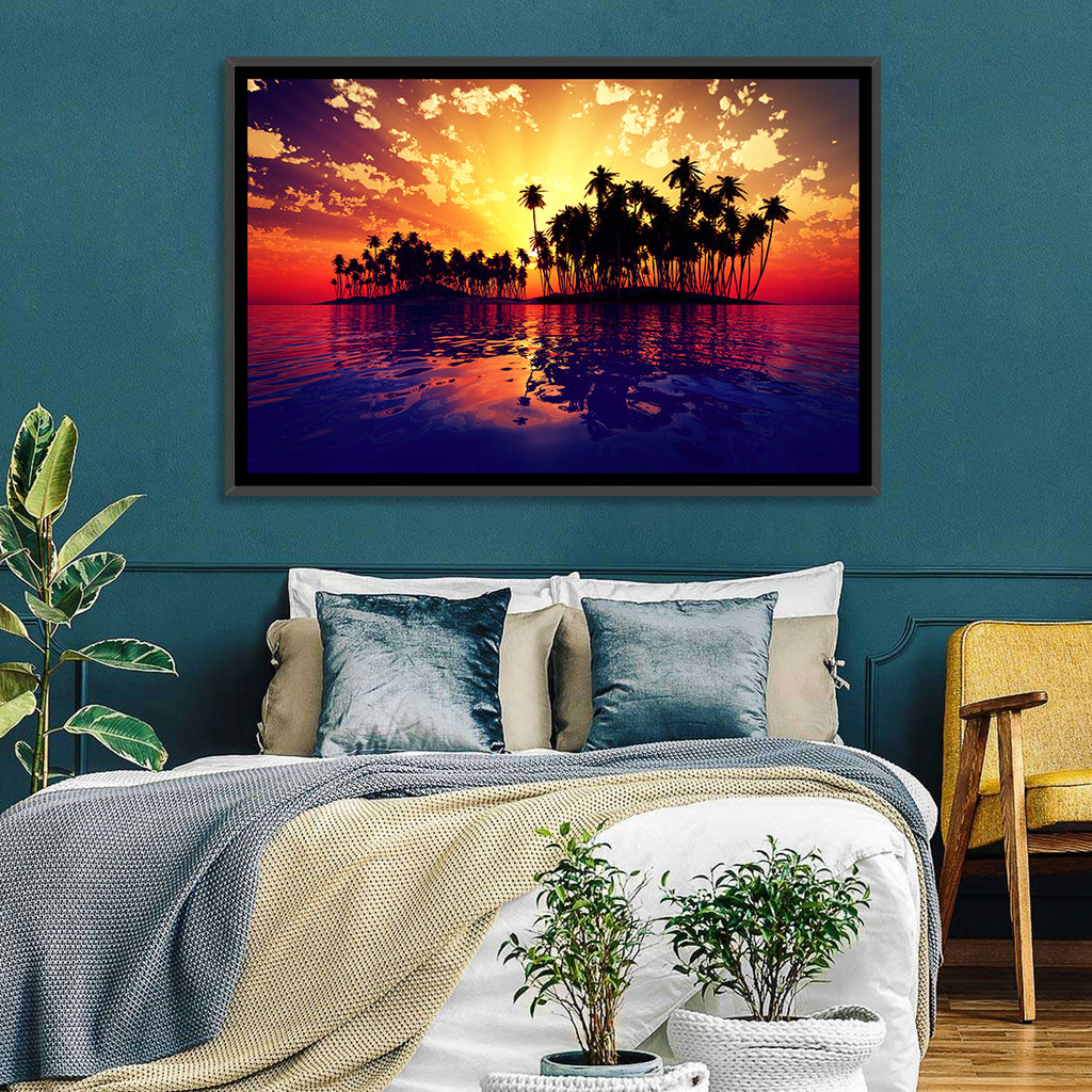 Coconut Island Sunset Wall Art