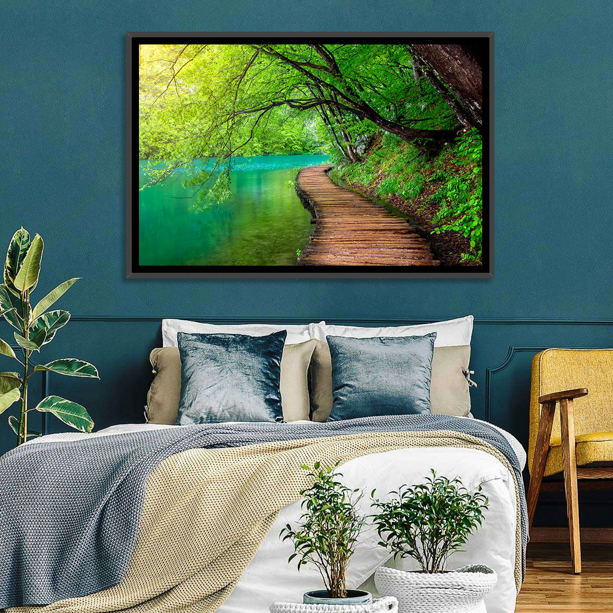 Plitvice Lakes Boardwalk Wall Art