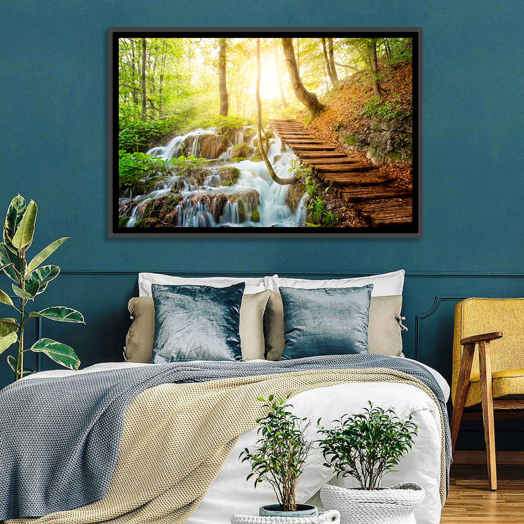 Plitvice Lakes Walkway Wall Art