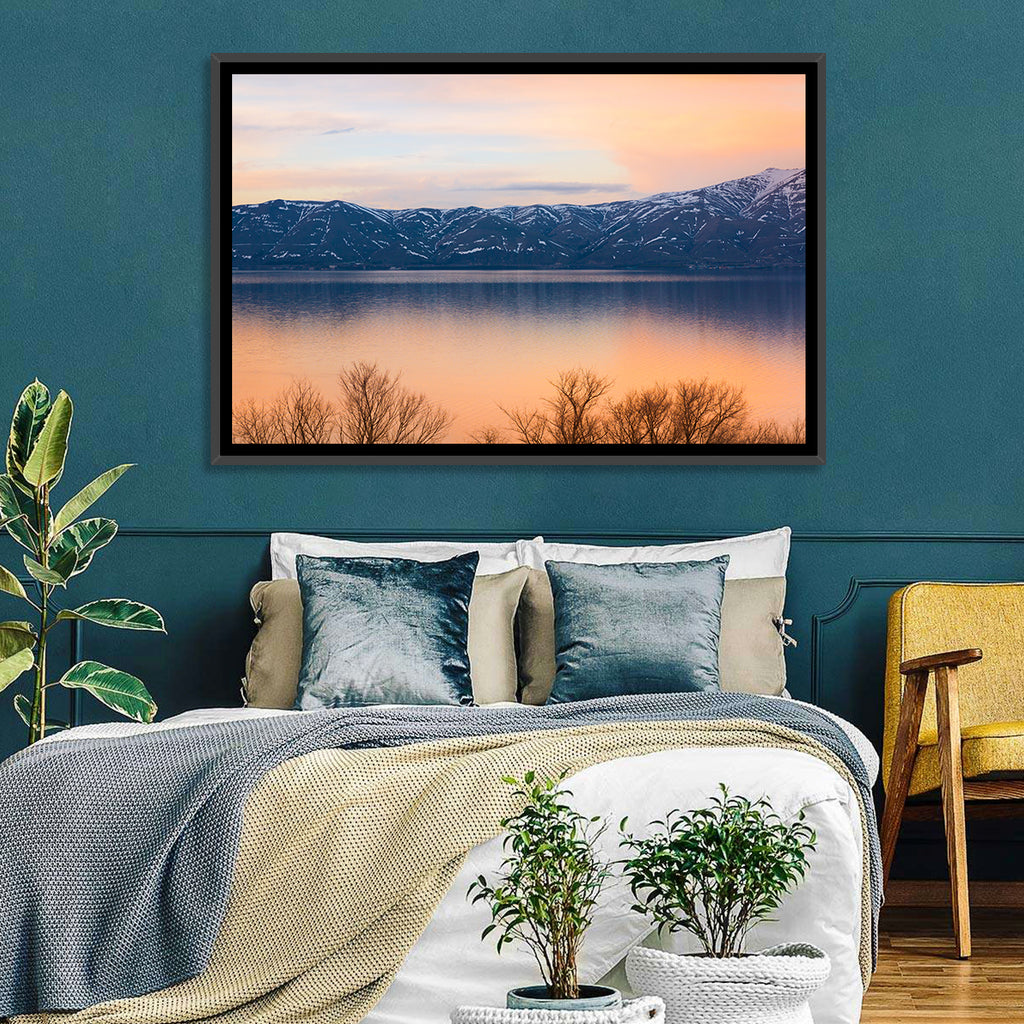 Lake Sevan Golden Dusk Wall Art
