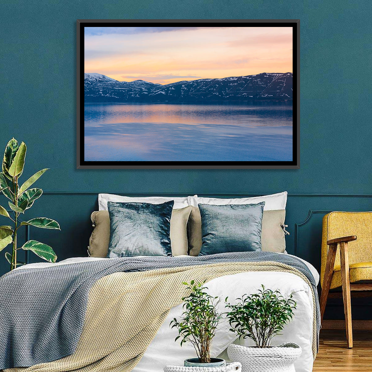 Lake Sevan Evening Reflection Wall Art