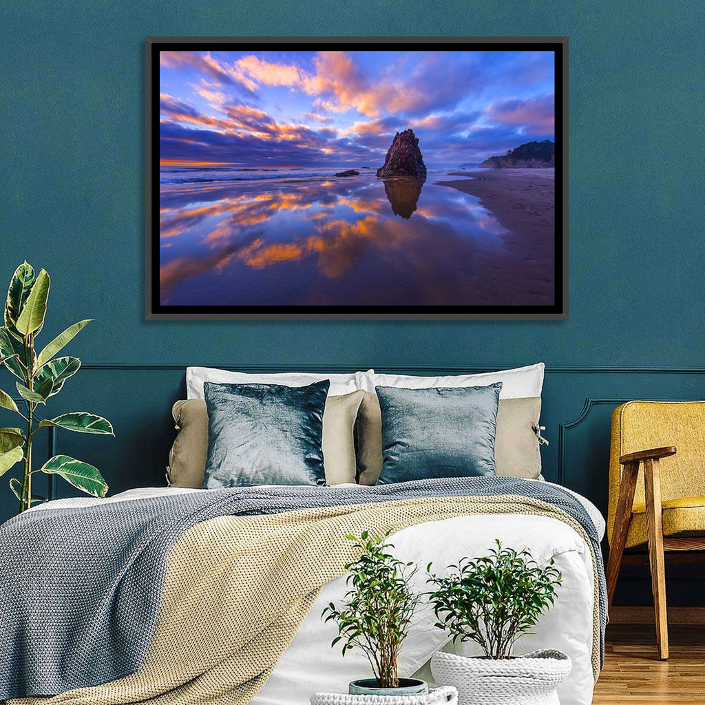 Oregon Coast Sea Stack Sunset Wall Art
