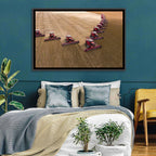 Aerial Soybean Harvest Wall Art
