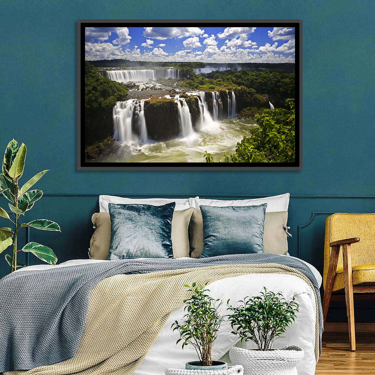 Iguazu Falls River View Wall Art