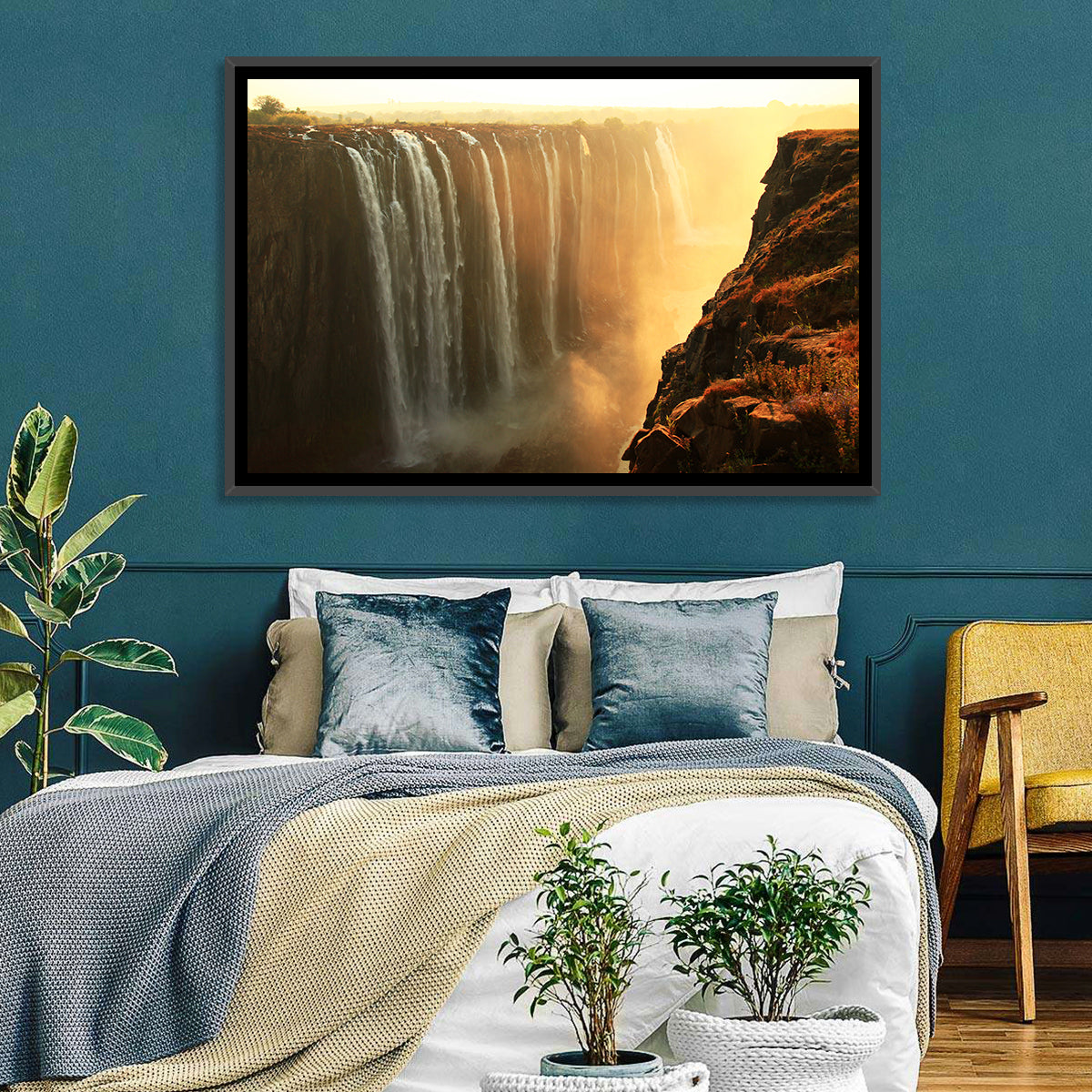 Victoria Falls Golden Hour Wall Art