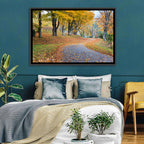 Autumn Road with Golden Canopy Wall Art