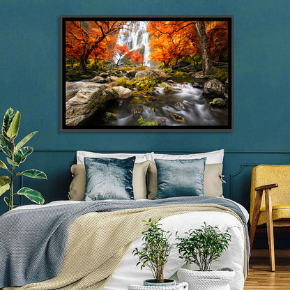 Autumn Waterfall Wall Art