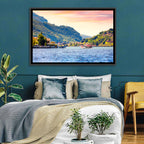 Lake Iseo Morning Harbor Wall Art