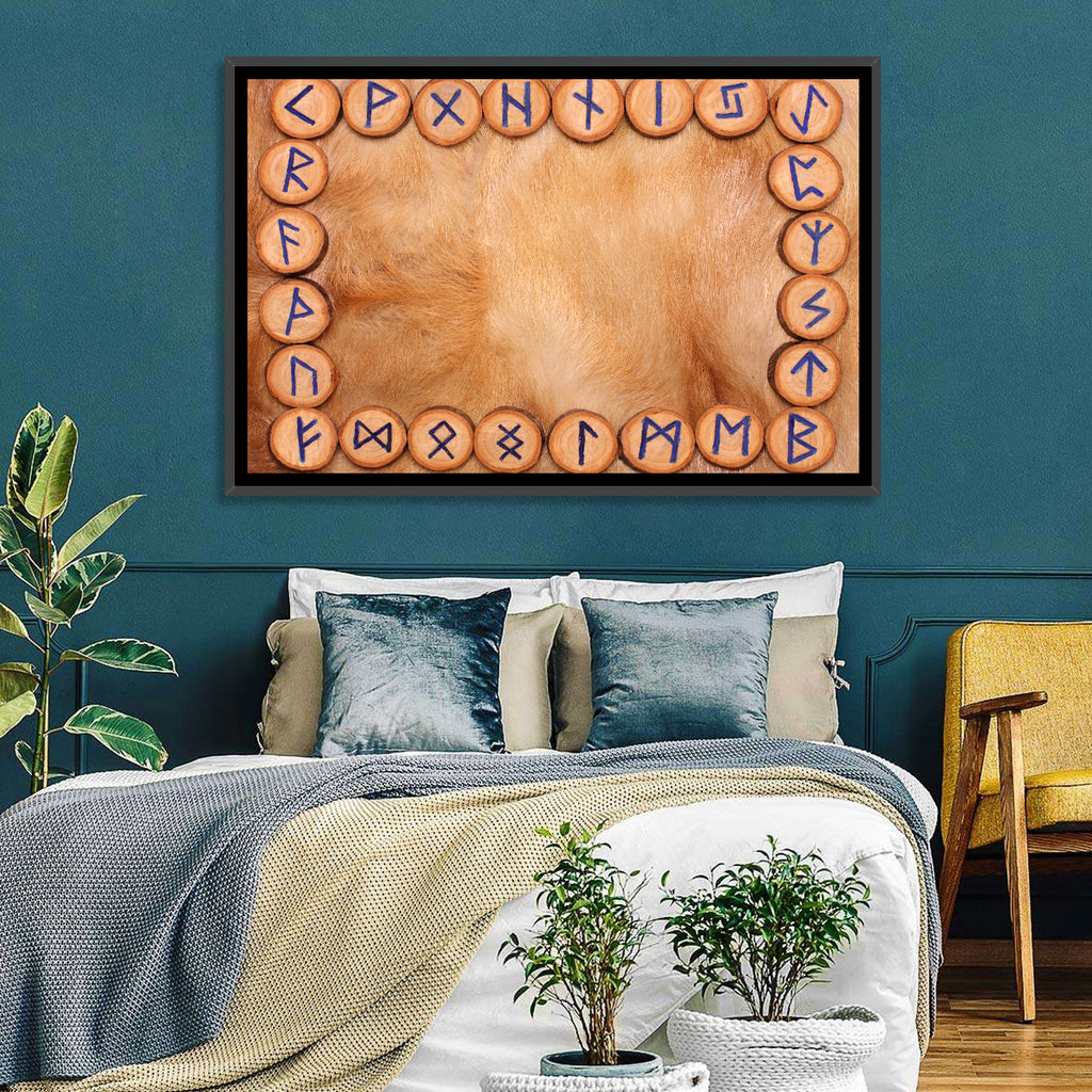 Elder Futhark Rune Frame Wall Art