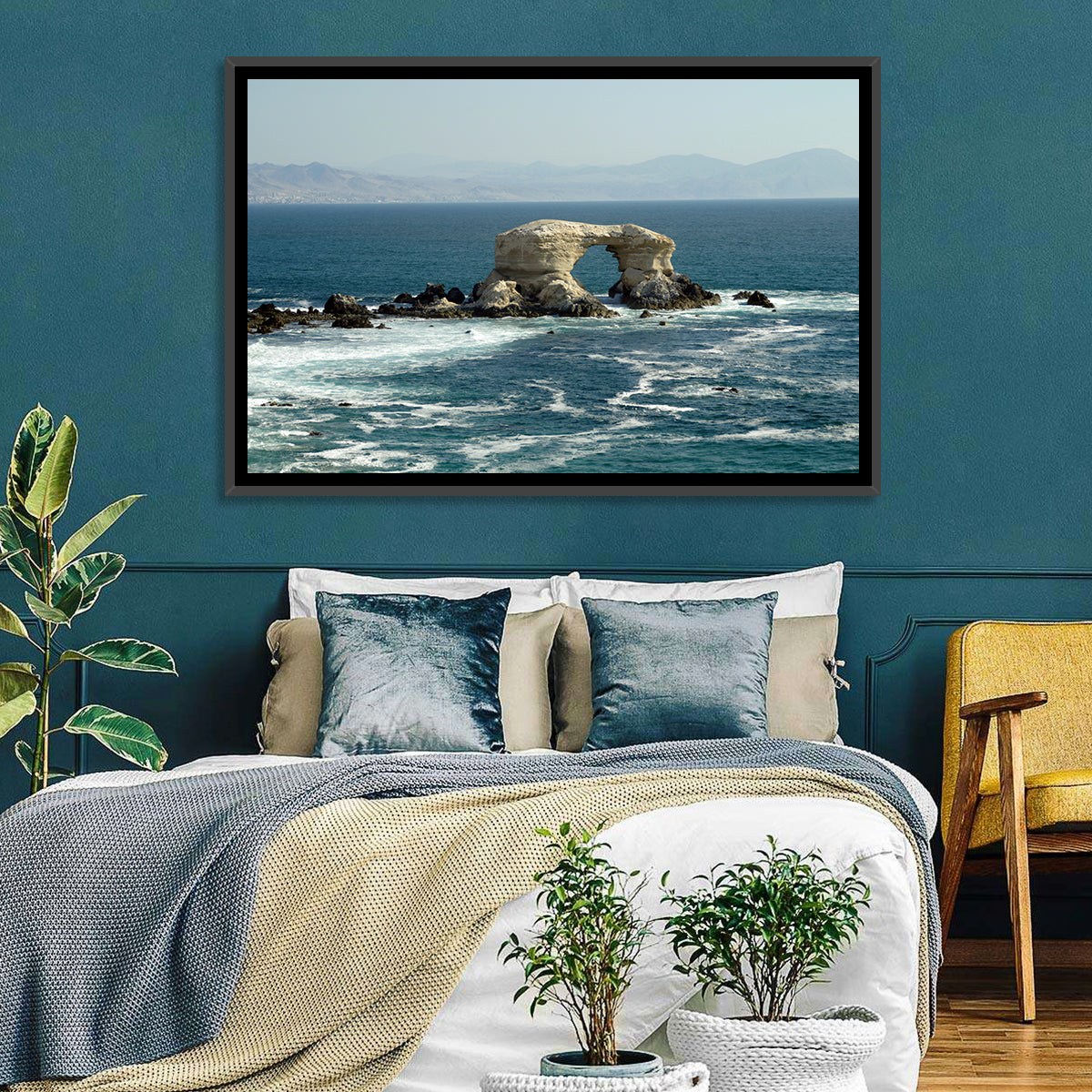 Stone Arch at Shell Beach Wall Art in a room, landscape
