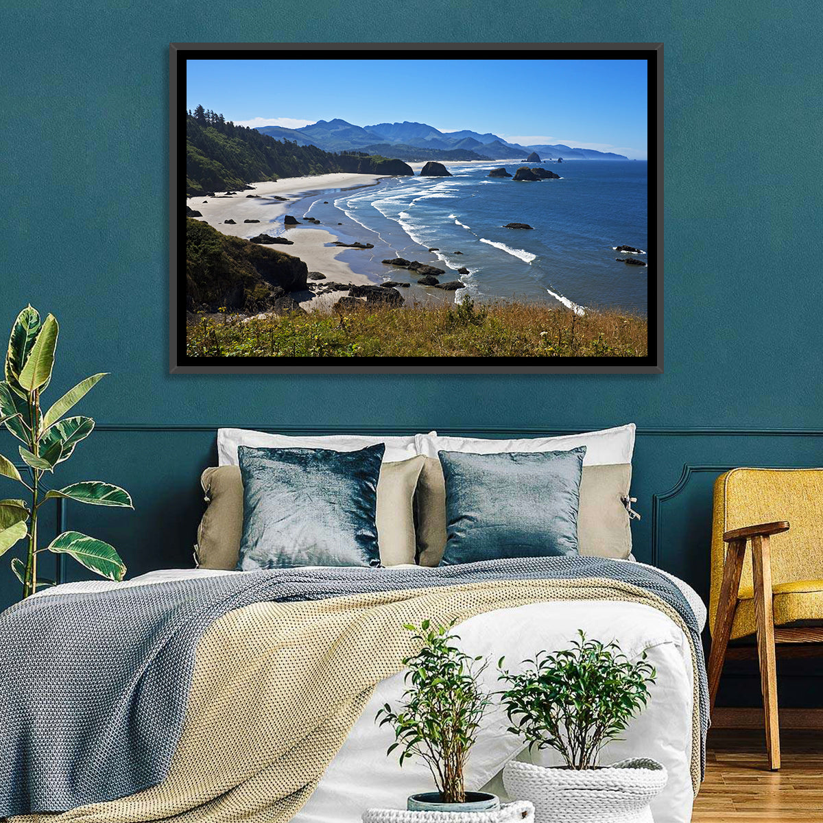 Cannon Beach Morning Shoreline Wall Art