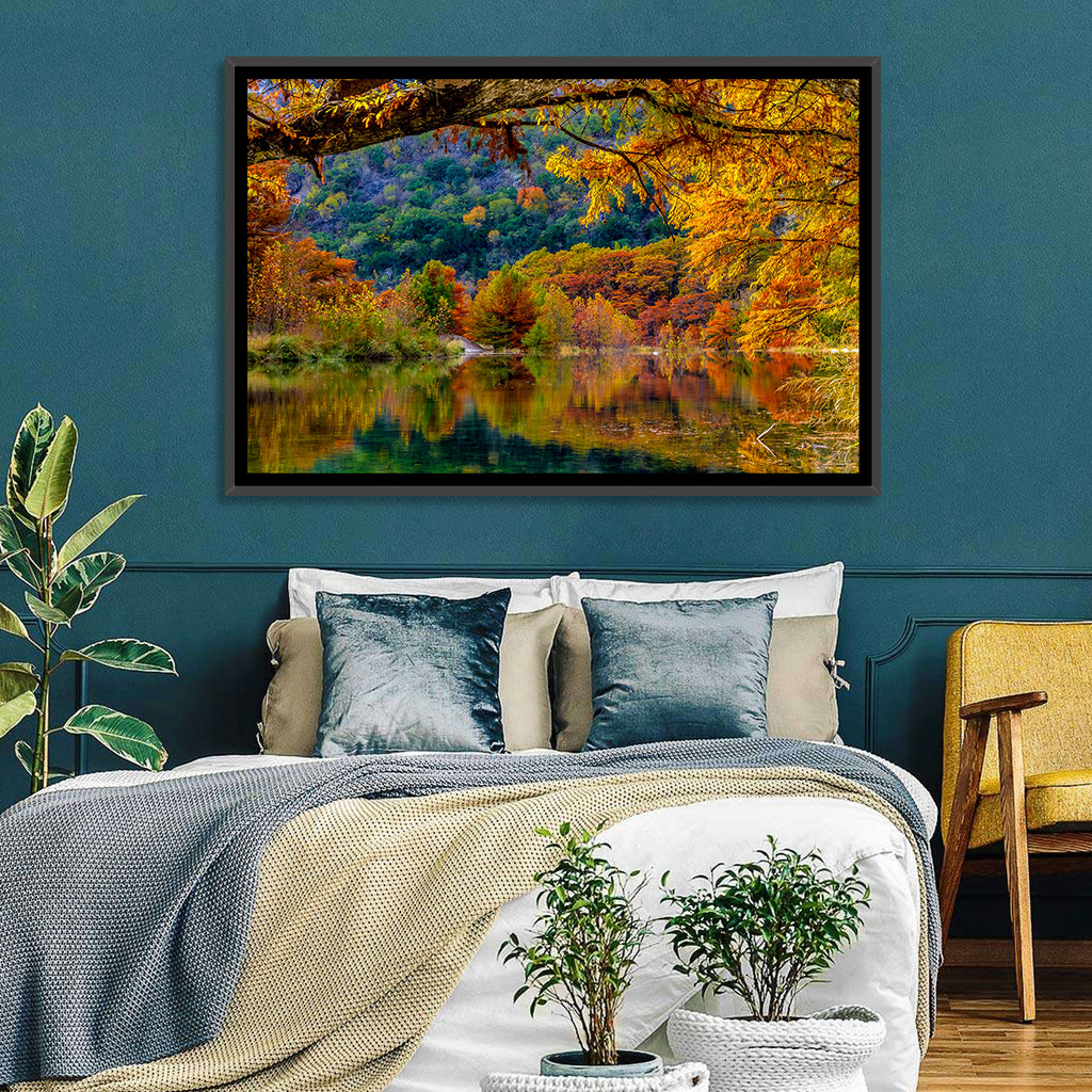 Frio River Autumn Reflection Wall Art