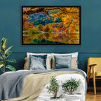 Frio River Autumn Reflection Wall Art