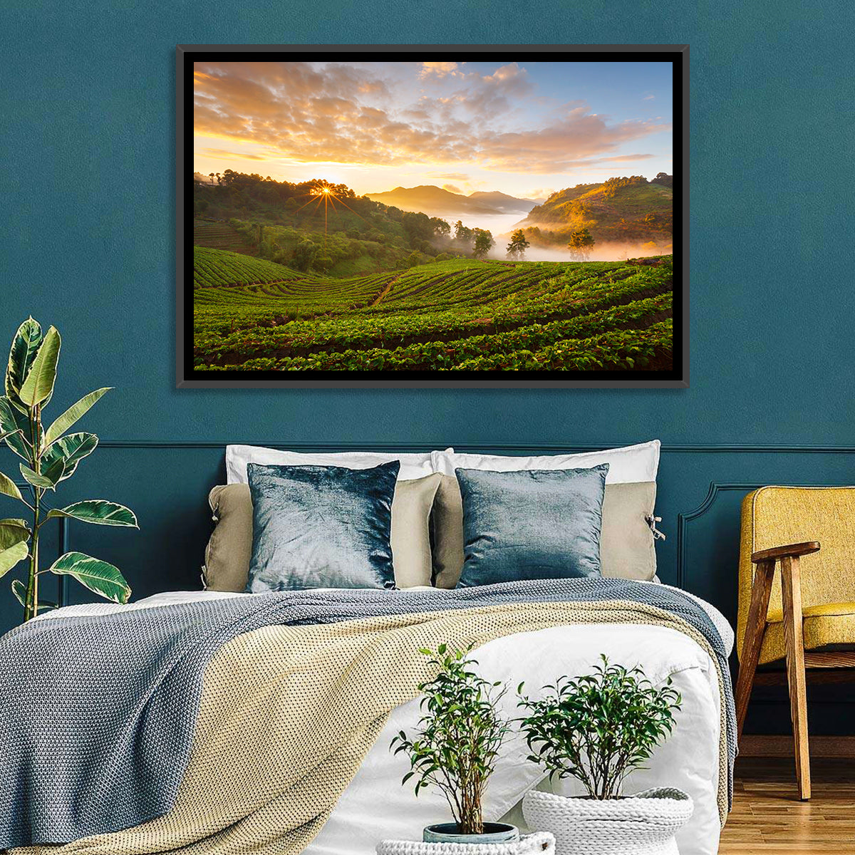 Strawberry Fields Sunrise Wall Art