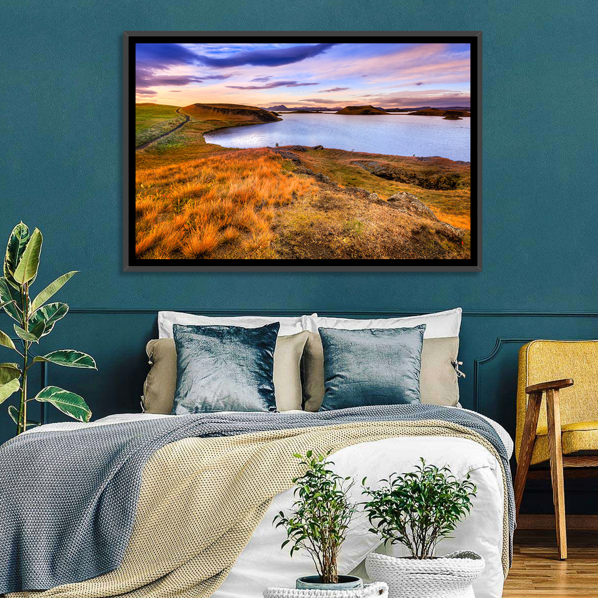 Lake Myvatn Sunset Wall Art