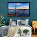 Golden Gate Bridge at Golden Hour Wall Art