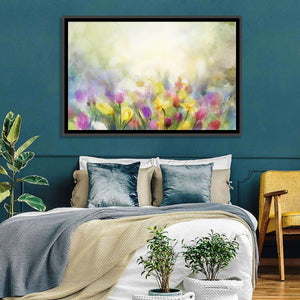 Blurred Floral Meadow Wall Art