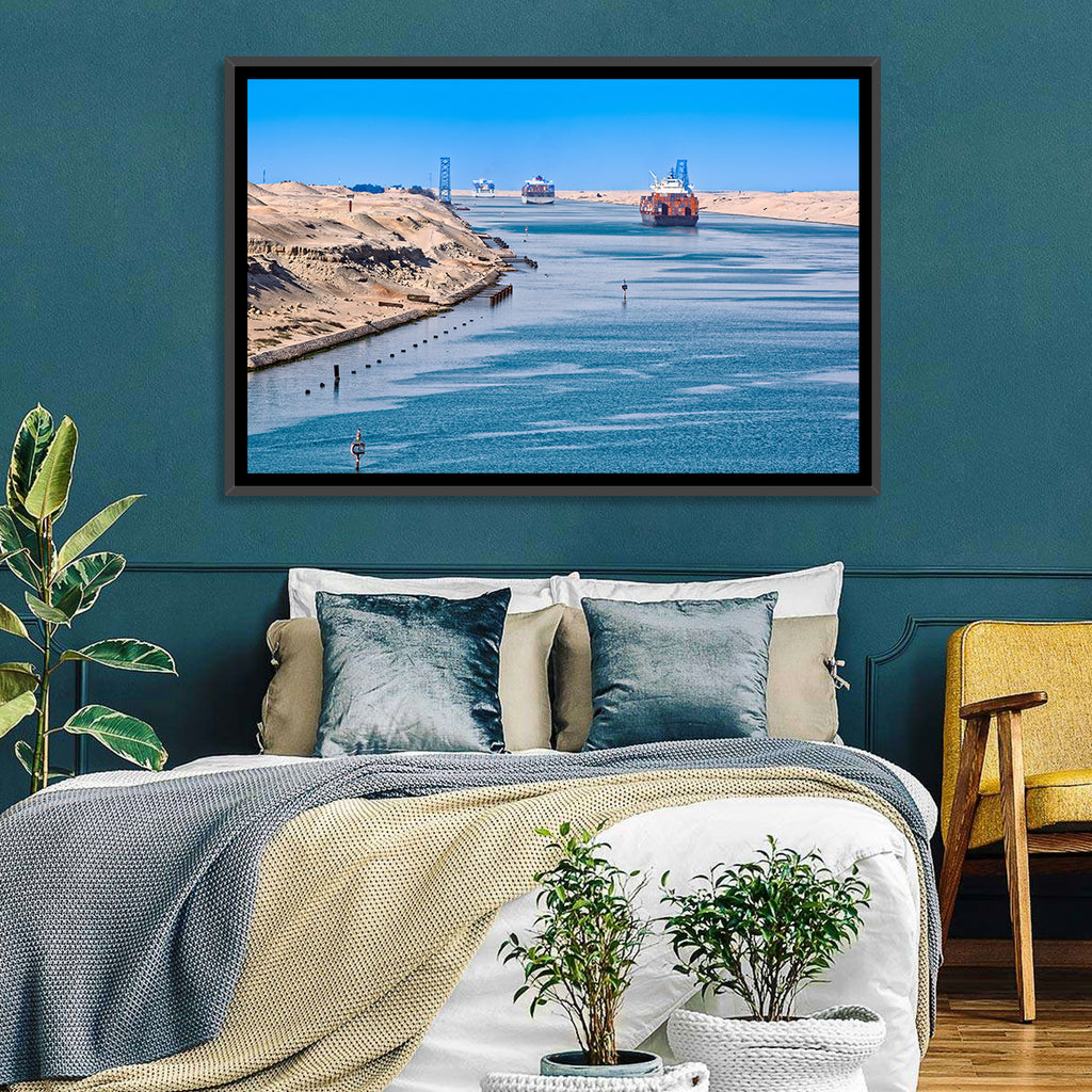 Suez Canal Container Ships Wall Art
