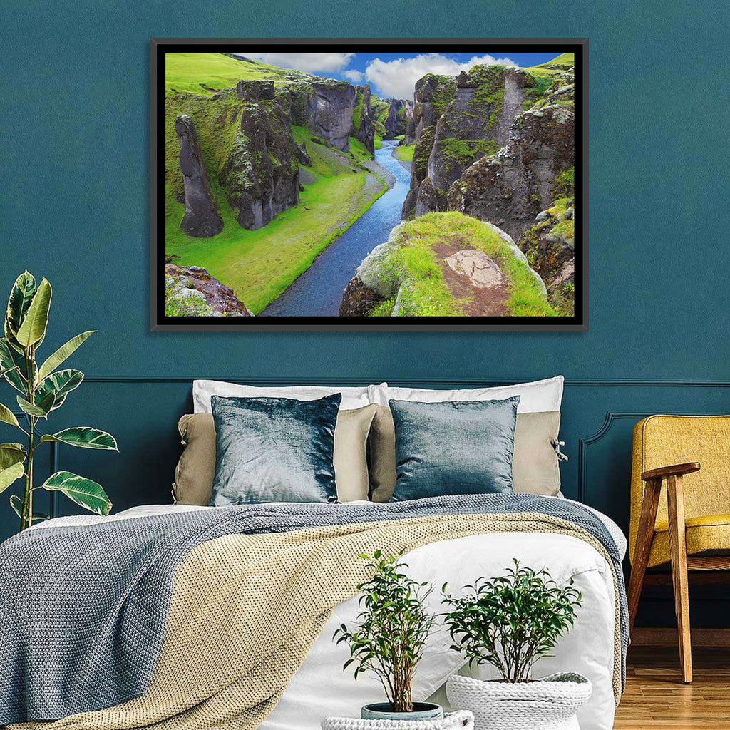 Neverland Cliffs, Fjaðrárgljúfur Canyon Wall Art