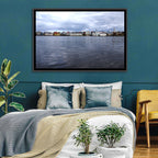 Tjörnin Reykjavik Skyline Wall Art